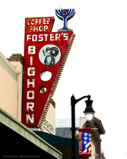 Rio Vista Foster's Bighorn sign